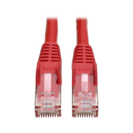 Tripp Lite Cat6 Gigabit Snagless Molded Patch Cable (RJ45 M/M) - Red, 20-ft.(N201-020-RD)