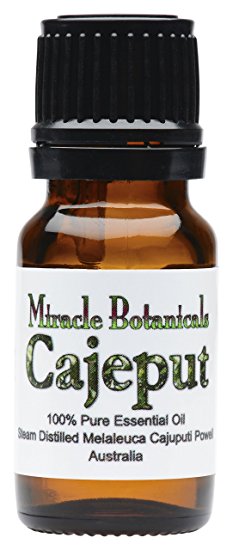 Miracle Botanicals Australian Cajeput Essential Oil - 100% Pure Melaleuca Cajuputi - Therapeutic Grade - 10ml