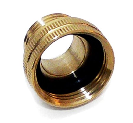 Underhill A-BA107FM Solid Brass Hose Adapter, Converts 3/4-Inch Attachments to 1-Inch Hose, 1-Inch FHT by 3/4-Inch MHT