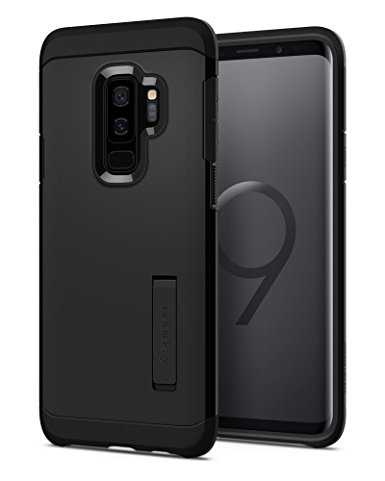Galaxy S9 Plus Case Spigen Tough Armor with Kickstand - Reinforced Kickstand and Heavy Duty Protection and Air Cushion Technology for Samsung Galaxy S9 Plus (2018) - Black (SF) (SF)