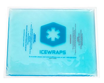 Blue 10x12 Gel Pack Reusable Large Ice Pack, Microwavable Hot Pack, Cooling Pad, Pain Relief First Aid by IceWraps