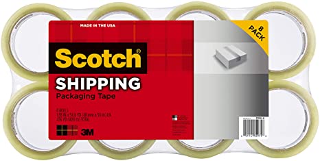 Scotch General Purpose Scotch Packaging Tape, 48mm x 75m, 8 Pack, 3350-8-AU, (3350-8-AU)