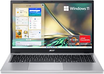 Acer Aspire 3 A315-24P-R7VH Slim Laptop | 15.6" Full HD IPS Display | AMD Ryzen 3 7320U Quad-Core Processor | AMD Radeon Graphics | 8GB LPDDR5 | 128GB NVMe SSD | Wi-Fi 6 | Windows 11 Home in S Mode