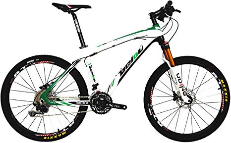BEIOU Carbon Fiber Mountain Bike Hardtail MTB Shimano M6000 DEORE 30 Speed Ultralight 10.8 kg RT 26 Professional External Cable Routing Toray T800 CB005