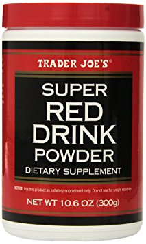 Trader Joe's Super Red Drink Powder Antioxidant Dietary Supplement, 10.6oz (300g)