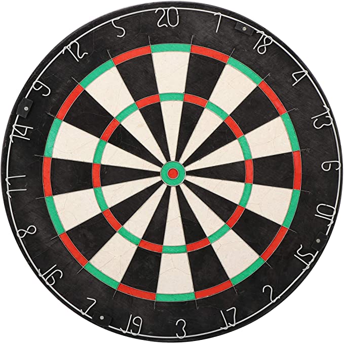 ZENY Professional Dart Board Competition Dartboard Set with Staple-Free Bullseye,Razor Thin Metal Spider Wire,Self Healing Ability