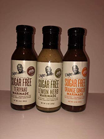 G Hughes Sugar Free Assorted Marinades (1) Lemon Herb 12oz bottle (1) Teriyaki 12oz bottle and (1) Orange Ginger 12oz bottle