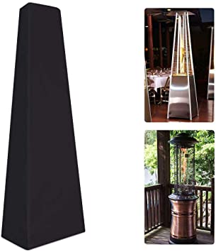 HNYG Full Length Patio Heater Cover, 87 Inch Heavy Duty Waterproof Outdoor Garden Heater Cover Protector for Pyramid Patio Heaters, Triangle Tall Heater Cover HYJJZ23