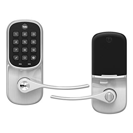 Yale Assure Lever - Smart Keypad Lever Lock with Z-Wave Plus - Works with Ring Alarm, Samsung SmartThings, Wink, ADT and More - Satin Nickel