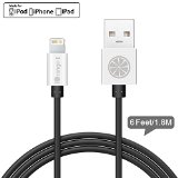 iPhone 6 Charger Apple Certified iOrange-E84826 Ft 18M USB Data Sync Cable for iPhone 6 6S Plus 5S 5C 5 iPad Air iPad 4th Gen iPad ProiPad Mini 4 iPod Touch 5th Gen Black