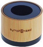 Symphonized NXT Premium Genuine One Piece Solid Hand Carved Bamboo Wood Bluetooth Portable Speaker Compatible with All Bluetooth iOS Devices All Android Devices and Mp3 Players