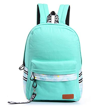 VentoMarea Lightweight Canvas Backpacks School Bag Casual Travel Daypacks