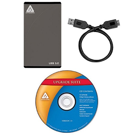Apricorn EZ-Upgrade SATA Notebook Hard Drive Upgrade Kit with USB 3.0 Connection and Enclosure EZ-UP3