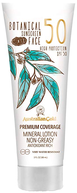 Australian Gold Botanical SPF50 tinted face lotion 89 ml