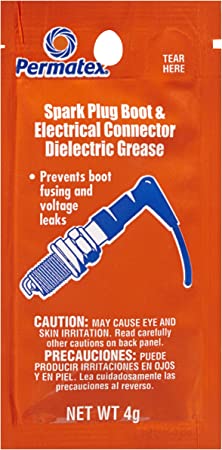 Permatex 09980 Counterman's Choice Spark Plug Boot and Electrical Connector Dielectric Grease, 4 g pouch