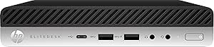 HP EliteDesk 705 G4 Mini PC Computer Desktop, Windows 10   Office 2021, AMD Ryzen 5 Pro 2400G 3.60 GHz, Ram 8GB DDR4 SSD 240GB (Ricondizionato)