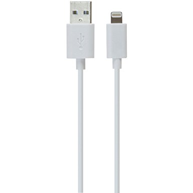 [Apple MFi Certified] iLuv Apple Certified Lightning Charge & Sync Cable (3ft) for Apple iPhone 6, iPhone 5, iPhone 5S, iPhone 5C, iPad & Other Apple MFI Certified Products (iCB263WHT)