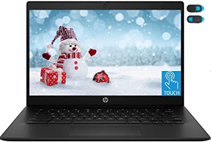 HP 2023 Chromebook 14 Inch Touchscreen Laptop, Intel Celeron N4500 up to 2.8 GHz, 8GB RAM, 32GB eMMC, WiFi, Webcam, USB Type C, Chrome OS   YSC Accessory (Zoom or Google Classroom Compatible)