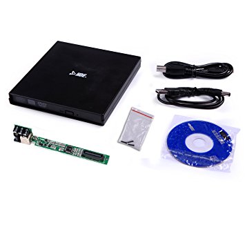 HDE External Drive Enclosure USB 2.0 PATA IDE CD DVD ROM Portable Case for PC Laptops / Notebooks