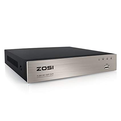 ZOSI 8Channel Surveillance Video Recorders 1080N/720P 4-in-1 HD-Tvi Standalone CCTV Security DVR System for 720P, 1080P Security Cameras, Easy Remote Access Motion Detection, No Hard Drive