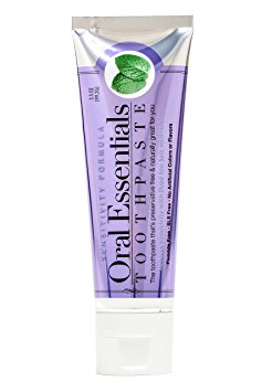 Oral Essentials Sensitive Teeth Toothpaste Certified Non-Toxic, No SLS or Harsh Chemicals 3.5 Oz.