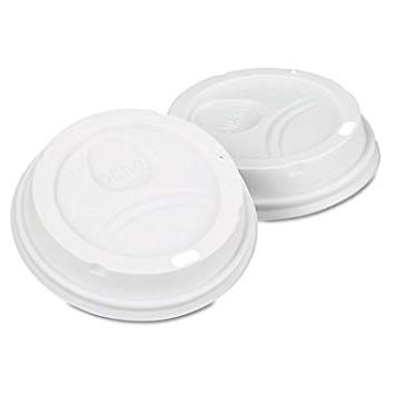 4 oz. White Dome Lids Fits 4 oz. Paper Cups Pack of 100 lids