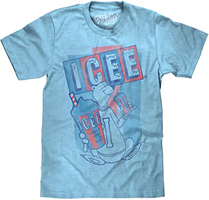 Tee Luv ICEE Polar Bear Logo T-Shirt - Soft Touch ICEE Faded Logo Shirt