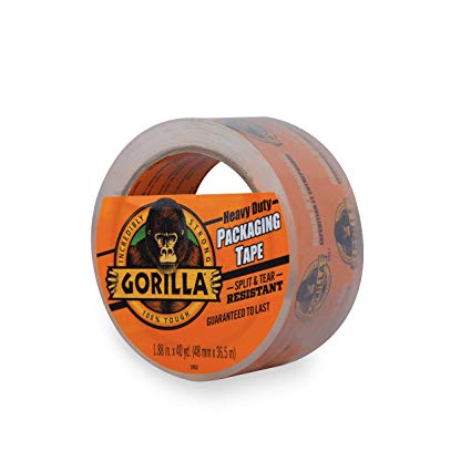 Gorilla Heavy Duty Large Core Packing Tape for Moving, Shipping and Storage, 1.88" x 40 yd, Clear, (Pack of 1)