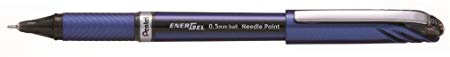 Pentel BLN25-AX EnerGel Plus 0.5mm Tip Pen Black (Pack of 12)