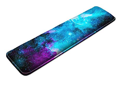 iColor Wrist Rest Keyboard Pad Memory Foam Gaming Hand Wrist Pillow Rest Desk Pad For Mac PC Gamer Home & Office, Laptop Computer, Anti-Slip and Pain Relief (Gorgeous sky)