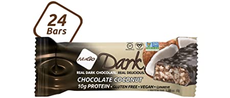 NuGo Dark Coconut, 12g Vegan Protein, 200 Calorie, Gluten Free, 24 count