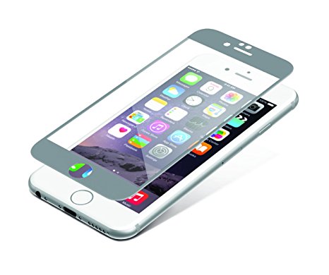 ZAGG InvisibleShield Glass Luxe Screen Protector - HD Clarity   Reinforced Protection for Apple iPhone 6 / iPhone 6S - Titanium