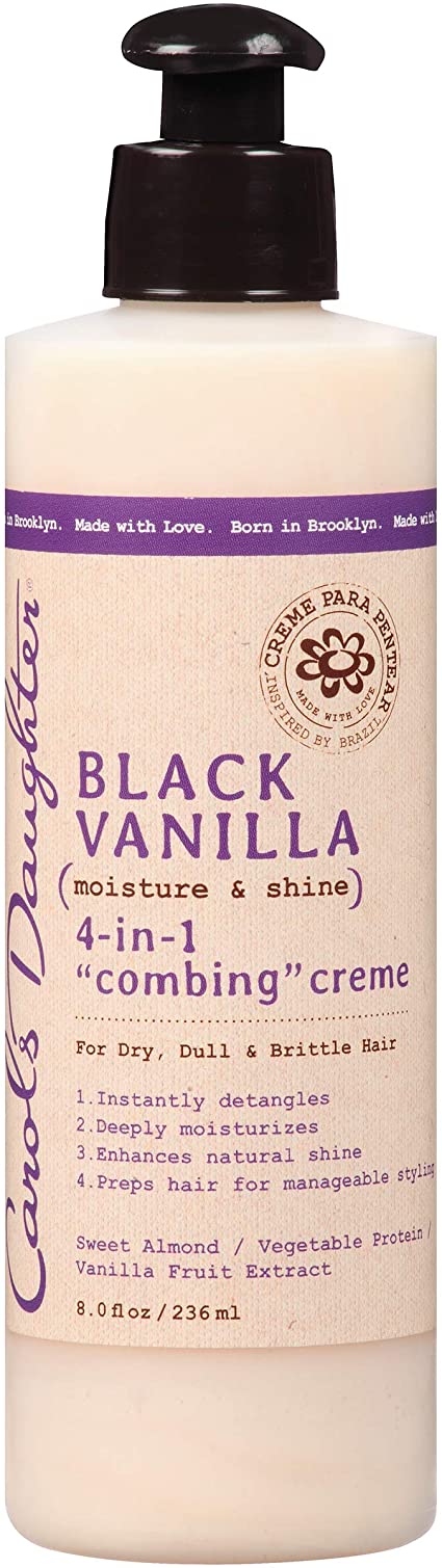 Carol's Daughter Black Vanilla 4-in-1"Combing" Crème, 8 fl oz (Packaging May Vary)