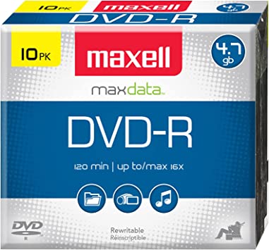 Maxell 10-Pack 4.7GB 16X DVDR 638004