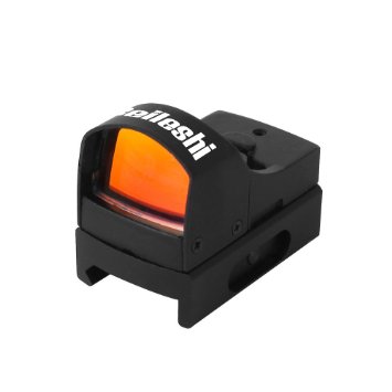 Beileshi Mini Max Reflex Red Dot Sight Dual Brightness Holographic 20mm Weaver Rail Mount