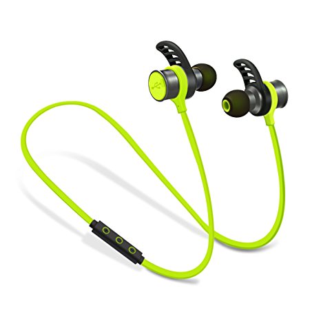PLAY X STORE Wireless Bluetooth 4.0 Sports Headphone,Stereo Headset With Microphone,Hands-free In-ear Earbuds (BALCK)