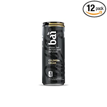 Bai Black Colombia Cream, Sparkling Antioxidant Infused Beverage, 11.5 Fluid Ounce Cans, 12 count