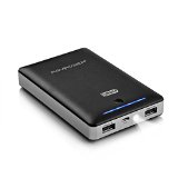 RAVPower 16000mAh External Battery Pack Power Bank with iSmart Technology 2nd Gen Deluxe 45A Output 2A InputDual USB Apple 30pin and Lightning Cable Not Included - Black