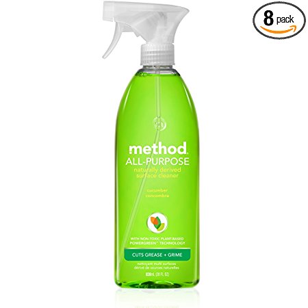 Method All Purpose Cleaner, Cucumber, 28 Ounce (Pack 8)