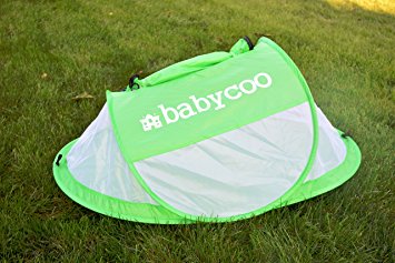 Baby tent, Pop-Up beach tent, Instant travel tent for baby, Protect from sun & bugs (Green)