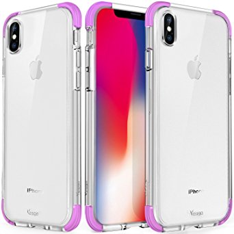 iPhone X Case, iPhone X Edition Case, Yesgo iPhone 10 Case Cover Crystal Shock-Absorption Soft TPU Bumper and Anti-Scratch Ultra Clear Slim Case for Apple iPhone X - Pink Mauve