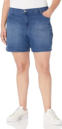 Gloria Vanderbilt Women's Plus Size Amanda Basic Jean Short