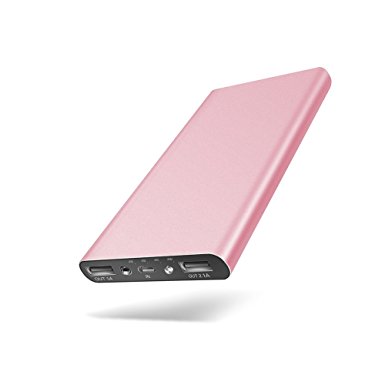 Merope 10000mAh Power Bank External Battery Portable Charger for smartphones-Pink