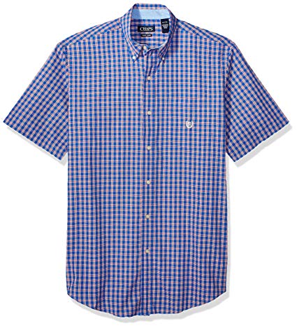 Chaps Men's Big and Tall Short Sleeve Easy Care Button Down Shirt