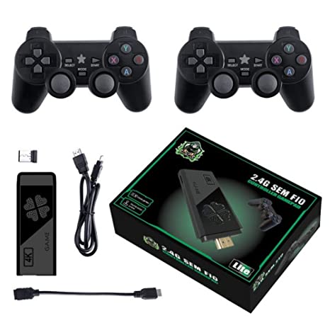 QAWACHH Wireless Video Game - 2.4G Gaming Controller with Game Stick (2 Controller, 1 Game Stick) (Special Edition)