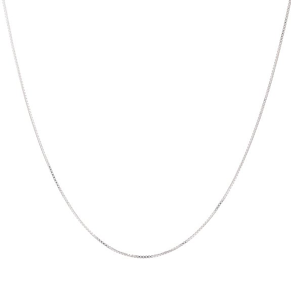 925 Sterling Silver 1MM Box Chain Italian Crafted Necklace Thin Lightweight Strong - Spring Ring Clasp