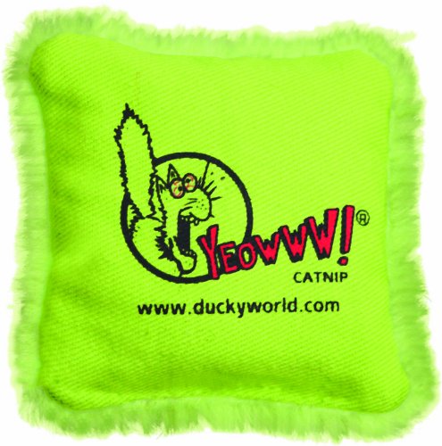 Yeowww Pillow Refills Catnip Toy, Green