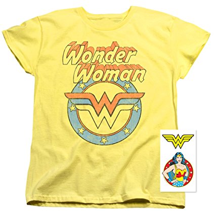 Wonder Woman Officially Licensed T-Shirt & Exclusive Stickers