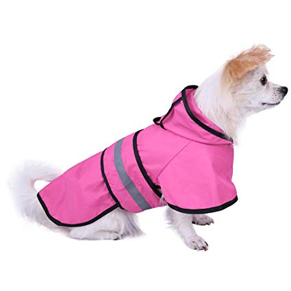 HDE Dog Raincoat Hooded Slicker Poncho for Small to X-Large Dogs and Puppies