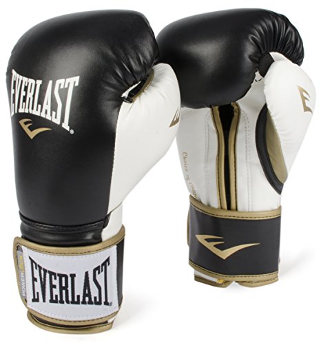 Everlast PowerLock Training Gloves blk/Wht PowerLock Training Gove, black/ White, 16 oz